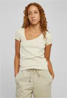 Women's Organic Asymmetrical White Sand T-Shirt