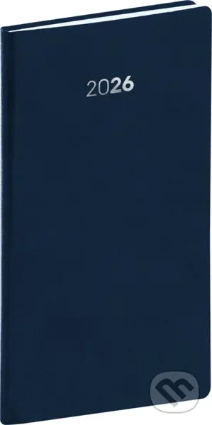 NOTIQUE Vreckový diár Balakon 2026 (tmavomodrý) (horizontálny)