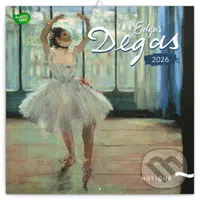 NOTIQUE Nástenný poznámkový kalendár Edgar Degas 2026