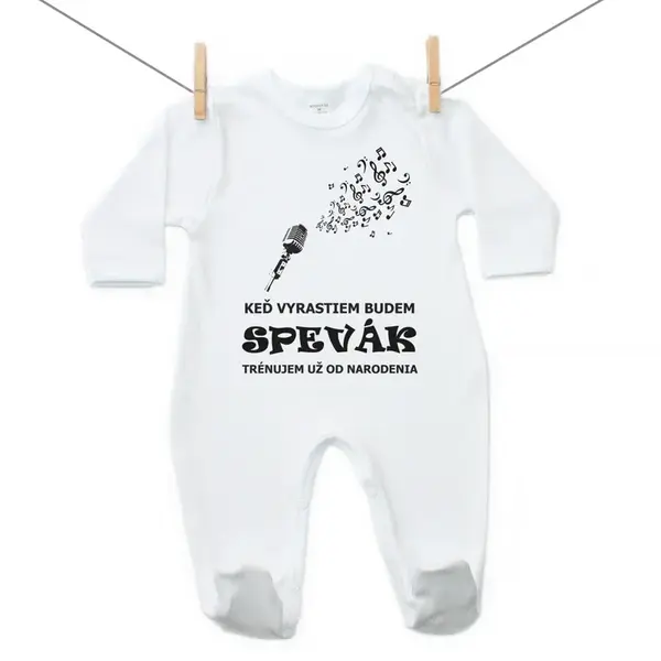 Boodyy Overal Keď vyrastiem budem spevák 74 (6-9 mesiacov)