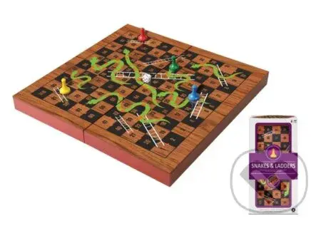 Hadi a žebříky - Dřevěná hra