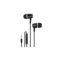 Slúchadlá do uši MAXLIFE MXEP-02 čierne s mikrof.