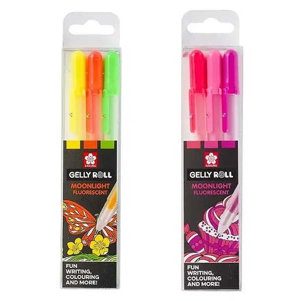 Sakura gelové perá 3ks Moonlight-Sakura + Sakura gelové perá 3ks Moonlight-Sakura