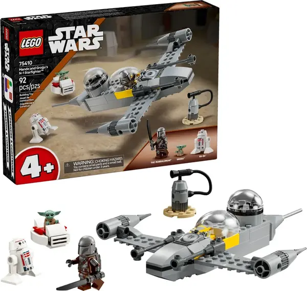 LEGO Mando,Grogu a stíhačka N-1 Starfighter 75410
