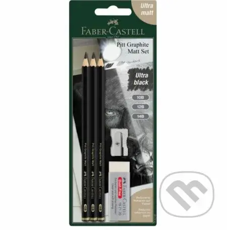 Grafitové ceruzky Pitt Matt set 10B, 12B, 14B, BL
