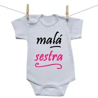 Boodyy Body s krátkym rukávom Malá sestra 62 (2-4 mesiace)