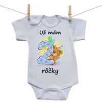 Boodyy Body s krátkym rukávom Už mám 2 rôčky 68 (3-6 mesiacov)