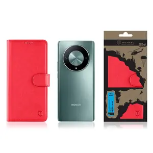 Flipové pouzdro Tactical Field Notes pro Honor Magic6 Lite 5G, červená