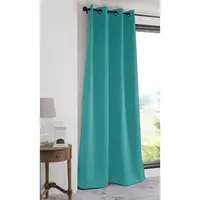 Zatemňovací závěs blackout NOTTE tyrkysový 135 x 250 cm sada 2 ks