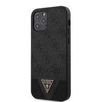 Guess 4G Triangle zadní kryt GUHCP12MPU4GHBK Apple iPhone 12/12 Pro grey