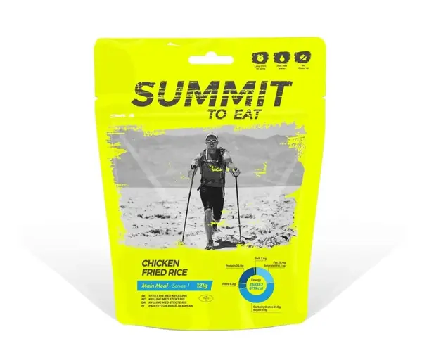 Summit to eat Smažená rýže s kuřecím masem a Teriayaki omáčkou viz obrázek Dehydrovaná strava