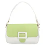 Dámská kabelka přes rameno bílo zelená - DIANA & CO Kombes
