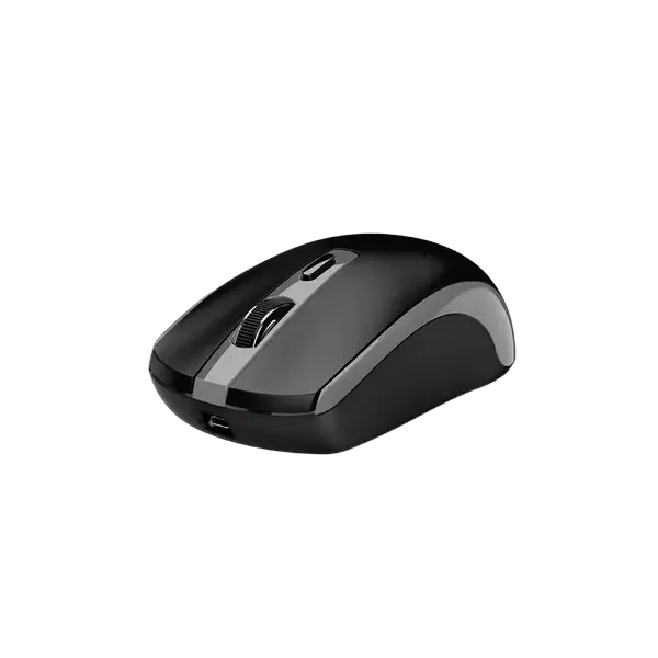 Genius ECO-8150 /Bezdrátová/Optická/1200DPI/4 tlačítka/2,4GHz/USB-A/USB-C nabíjení/ černo-šedá