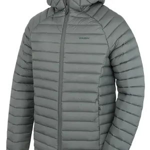 Husky Dreeser M L, dk. grey green Pánská péřová bunda