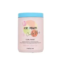 Hydratační maska na kudrnaté a vlnité vlasy Inebrya Ice Cream Curly Plus Curl Mask - 1000 ml (771026370) + dárek zdarma