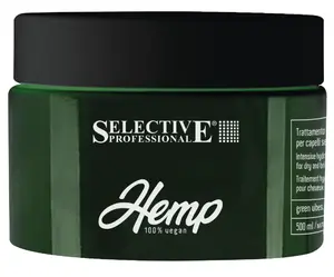 Maska pro suché a lámavé vlasy Selective Professional Hemp Intensive Hydrating Treatment - 500 ml + dárek zdarma