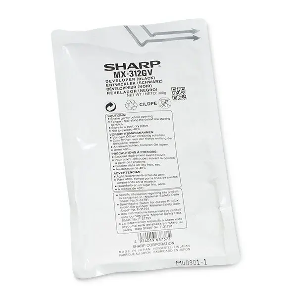 Sharp MX312GV černý (black) originální developer