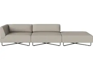 Zahradní pohovka Orlando pro 3 os. s otevřeným pravým koncem, více variant - Bolia Varianta: Palma, Sand