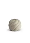 Váza Twist Ball, 12 cm, písková - COOEE