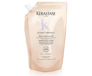 Hydratační a rozjasňující šampon pro vlasy se sklonem ke krepatění Kérastase Gloss Absolu - 500 ml, náhradní náplň + dárek zdarma