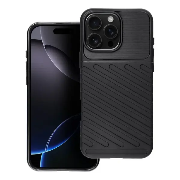 Ochranný kryt THUNDER pro Apple iPhone 16 Pro Max, černá