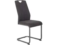 Jedálenská stolička Christina, antracitová vintage látka%