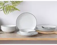 Jedálenský servis (12 dielov) Luna Black Line%