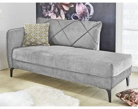 Lenoška-pohovka Novara, šedá látka%