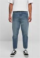 Men's Cropped Tapered Jeans Blue