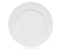 Dezertný talnier Diamond Line, biely s reliéfem%