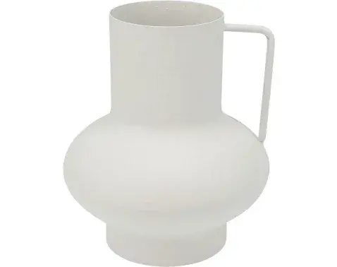 Váza 15 cm, biely zinok%