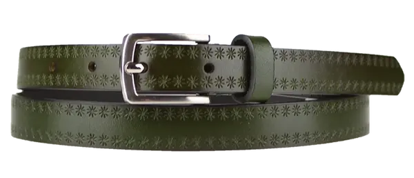 NovaKabelka.sk Cintura Stelle (2 cm) Farba opasku: zelená