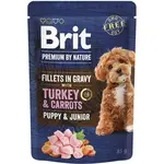 Brit Premium Dog Puppy kapsička Fillets in Gravy Turkey & Carrots 85 g
