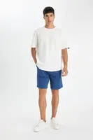 DEFACTO Regular Fit Basic Plain Bermuda Shorts with Pockets