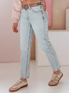 Dámské slim fit džíny s páskem SLIMLEN