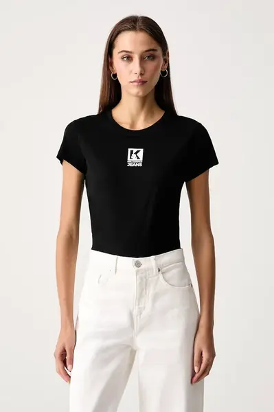 Karl Lagerfeld Jeans  tričko dámské s modalem