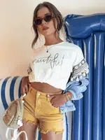 Szorty damskie SUNYLOOK żółte Dstreet
