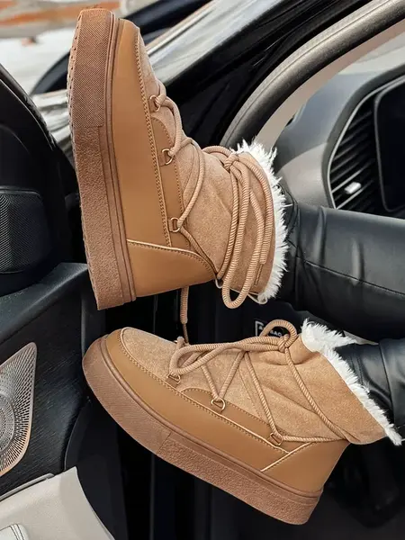 Dámské sněhule LUXSNUG kamelové