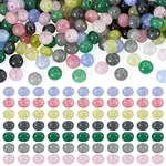 210Pcs 7 Colors Baking Paint Crackle Glass Beads