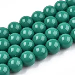 Opaque Solid Color Glass Beads Strands