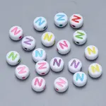 Craft Acrylic Horizontal Hole Letter Beads