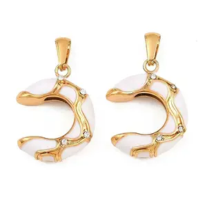 304 Stainless Steel Rhinestone Pendants