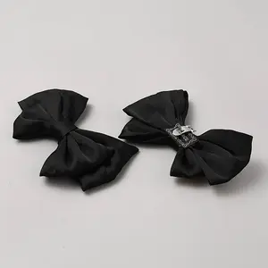 Detachable Satin Shoe Buckle Clips
