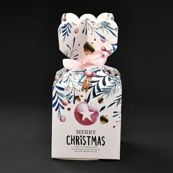 Christmas Theme Paper Fold Gift Boxes
