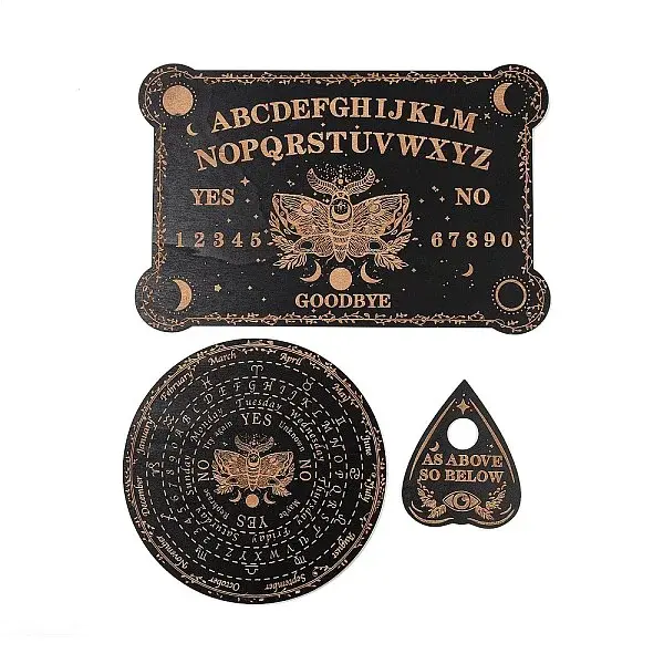 3Pcs 3 Styles Wood Pendulum Board