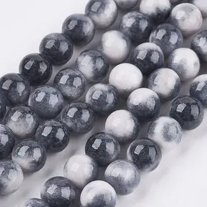 Natural White Jade Beads Strands
