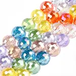 4 Strands Electroplate Glass Bead Strands