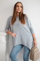 Halenka oversize šedá