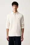 Tommy Hilfiger  tričko s dlouhým rukávem pánské bavlněné s elastanem