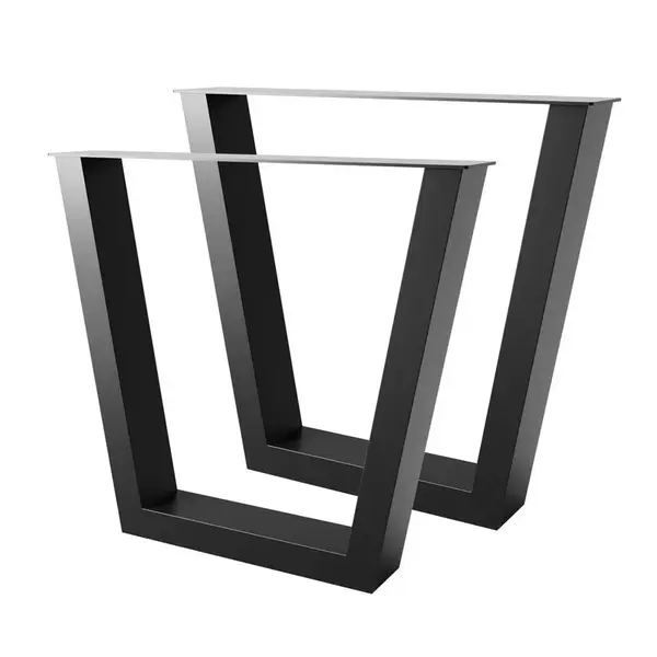 Metalo Pro KOVOVÉ NOHY KE STOLU Atria Lite Extreme sada 2 ks černá 72 cm